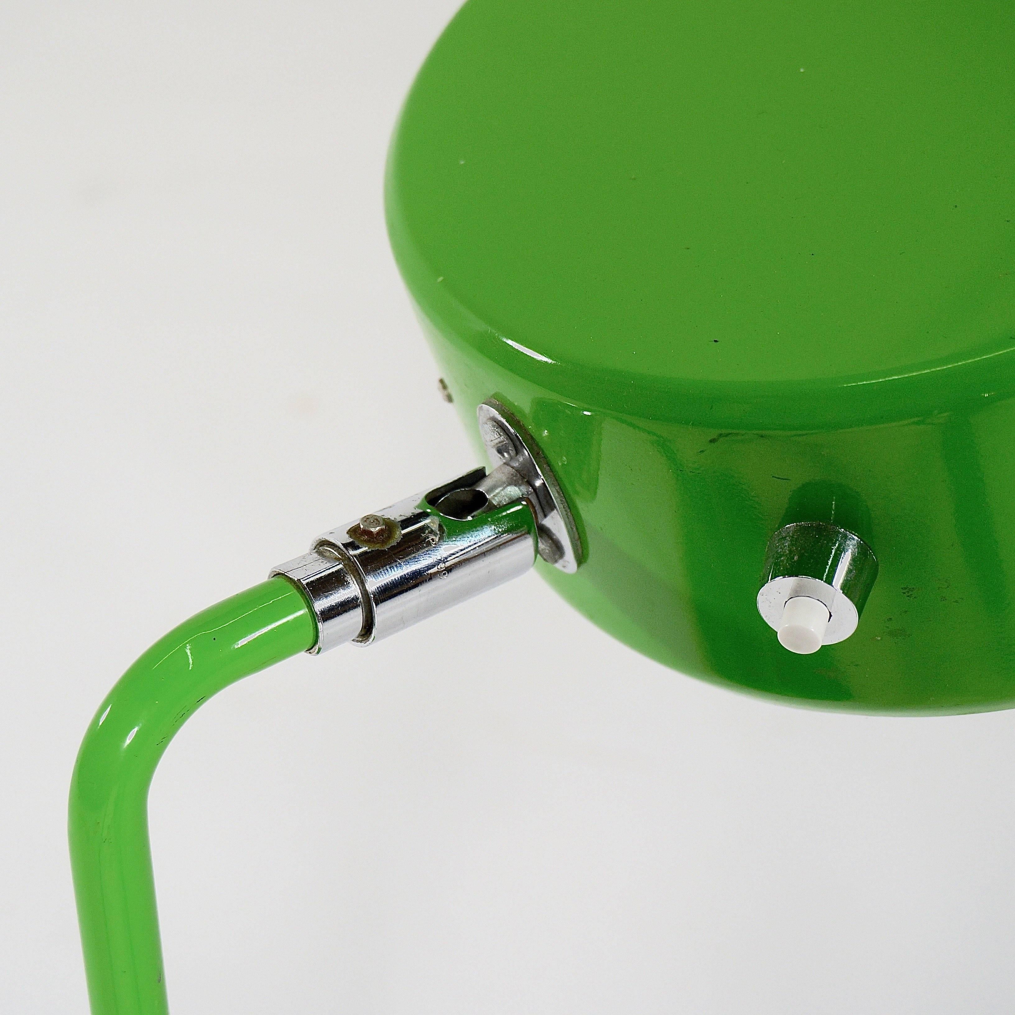 Scandinavian Modern Green Lacquered Metal 'OS Lamp' Lamp by Anders Pehrson For Sale