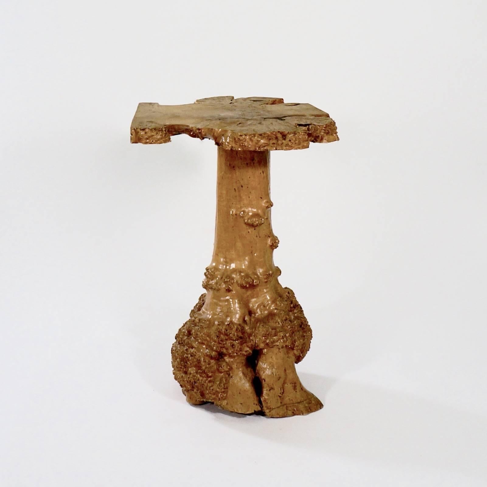 The stump base supporting a cross-grain top,

Sweden, circa 1930s.