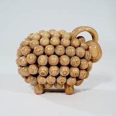 Small Pitch-Pine Sheep Made by Kaija Aarikka