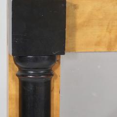 Biedermeier Birch Veneered and Ebonised Mirror