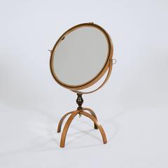 Small Circular Double-Sided Dressing Mirror
