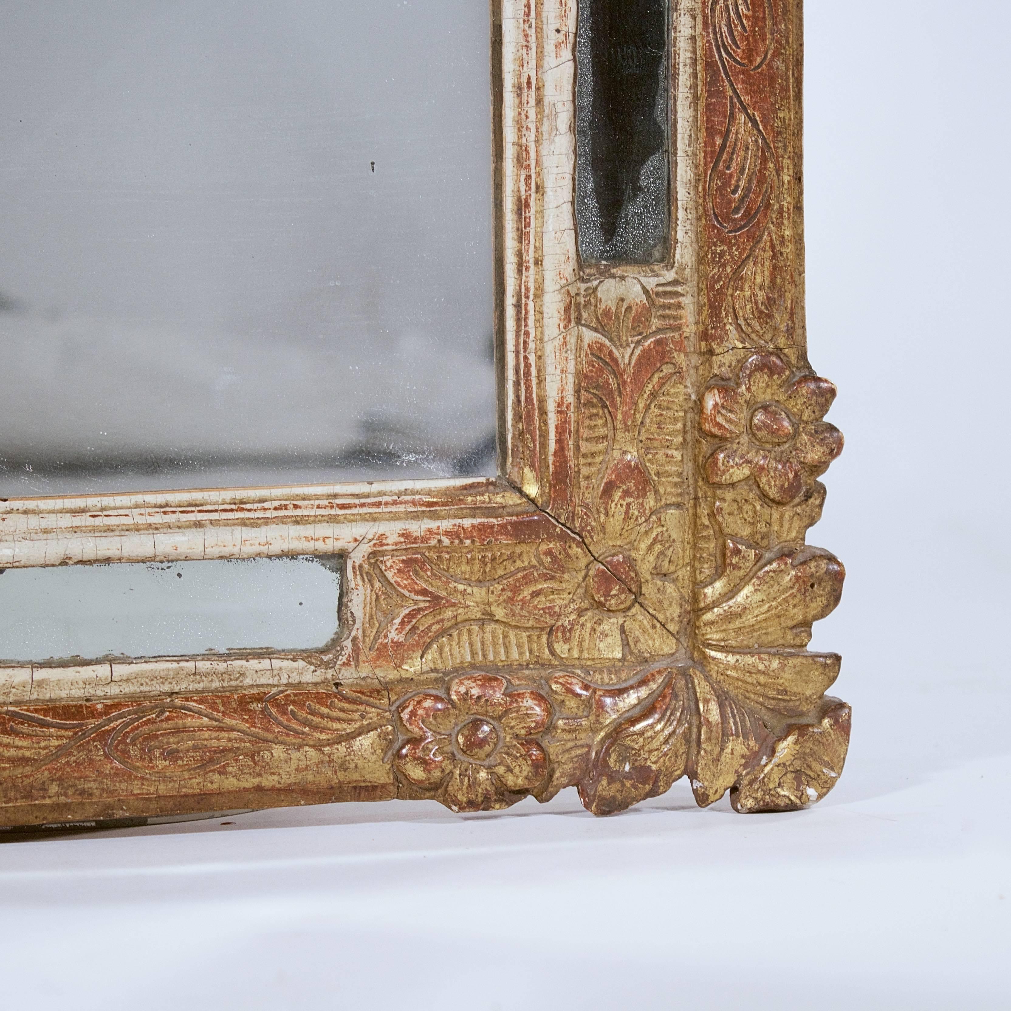 Louis XVI Carved Giltwood Mirror In Excellent Condition For Sale In Babworth, Retford