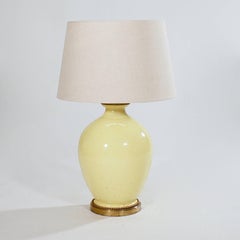 Large Glazed Pottery Vase Lamp