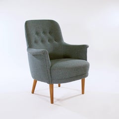 Pair of 'Husmor' Upholstered Easy Chairs by Carl Malmsten, (1888 -1972)