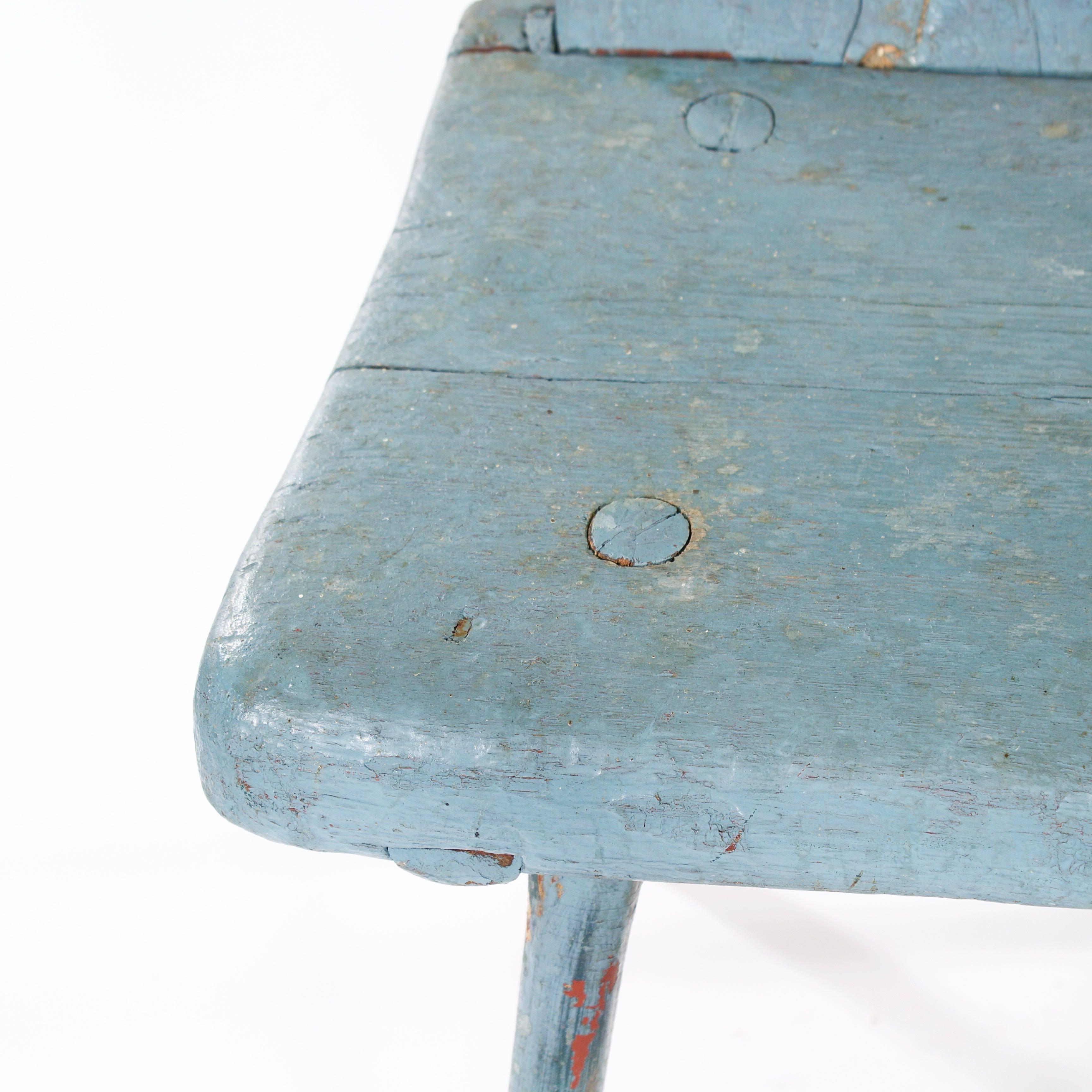 Late 19th Century Rustic Painted Pine Folk Art Chair