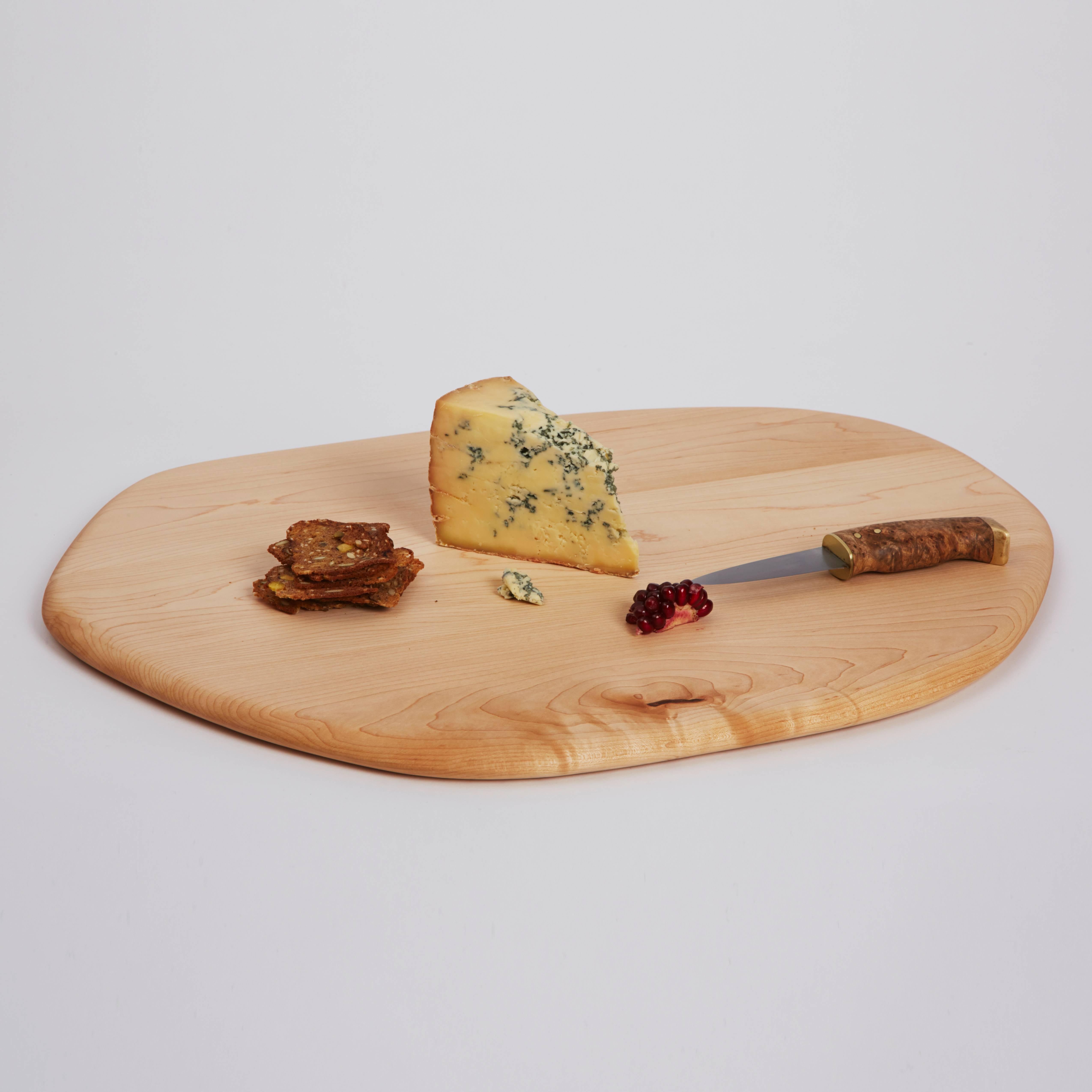 Handcrafted in Brooklyn, Noah Spencer carefully selects wood with beautiful grain patterns to create each Pebble Cutting Board. These sculptural and functional objects are great for simple kitchen cutting and artful food presentation. 

Care
