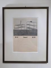 Framed Cards from the Original Thonet Katalog Stahlrohrmöbel Bauhaus