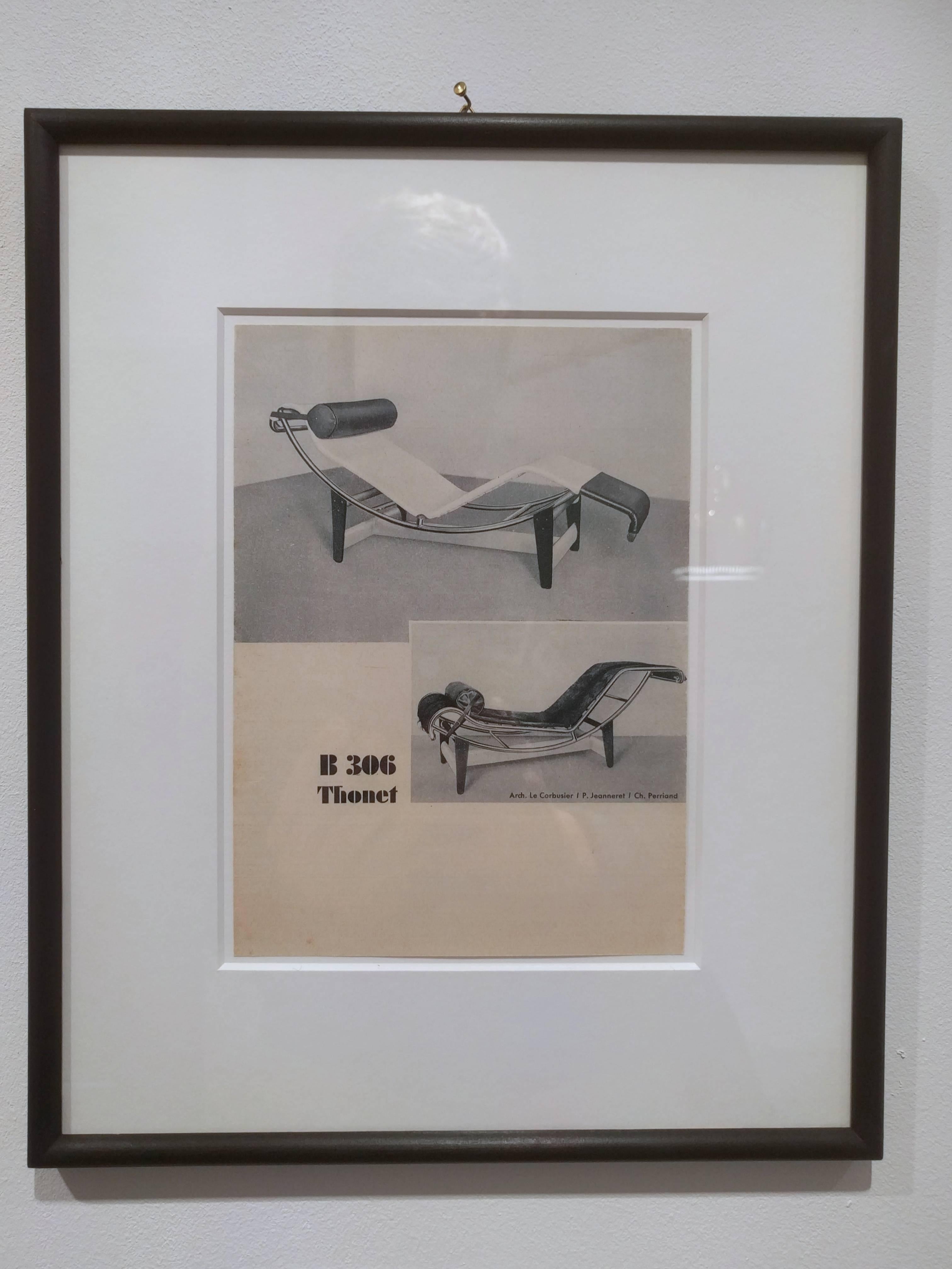Framed Cards from the Original Thonet Katalog Stahlrohrmöbel Bauhaus For Sale 3