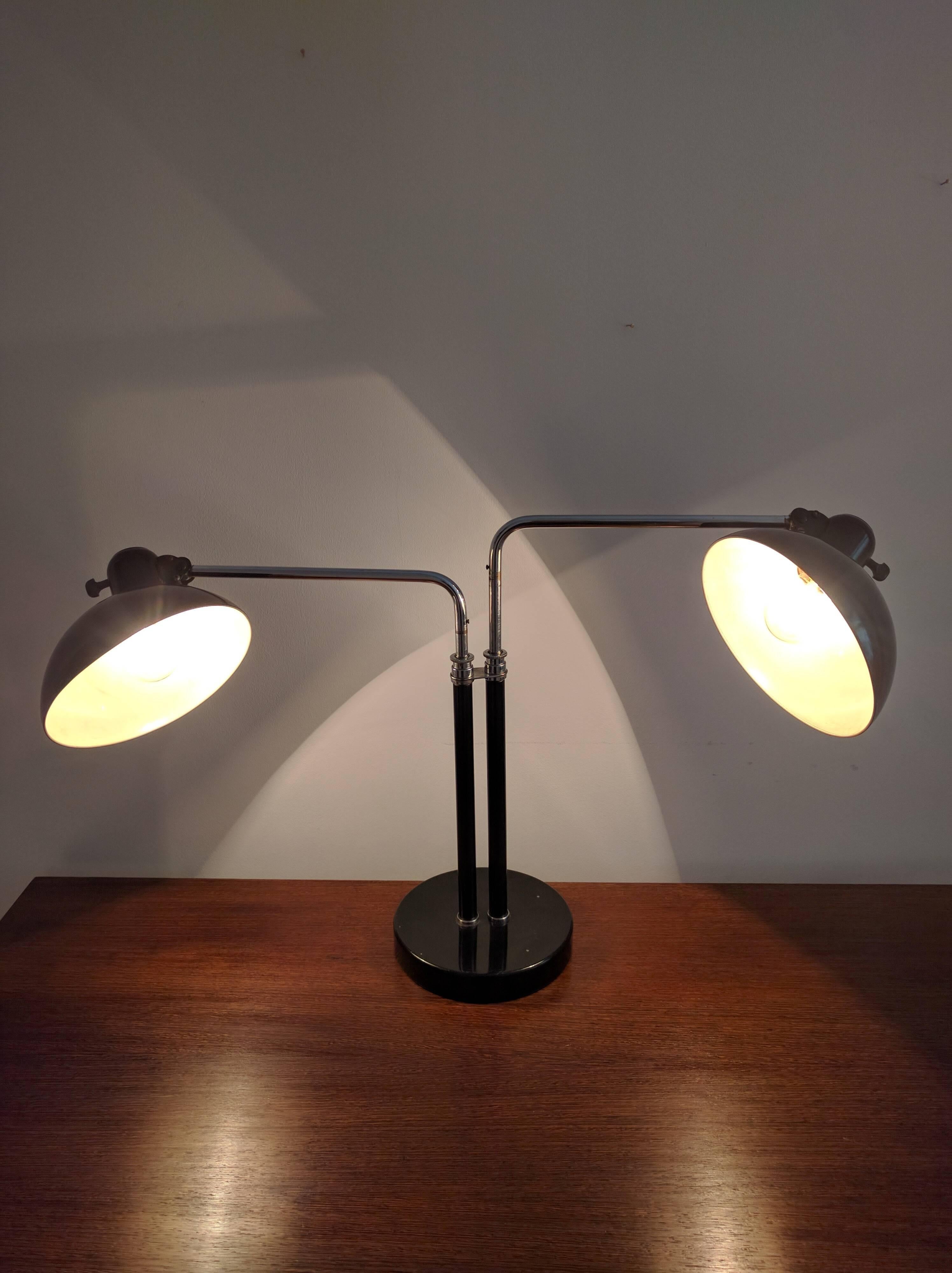 Bauhaus Cristian Dell Double-Lamp, 1930 For Sale