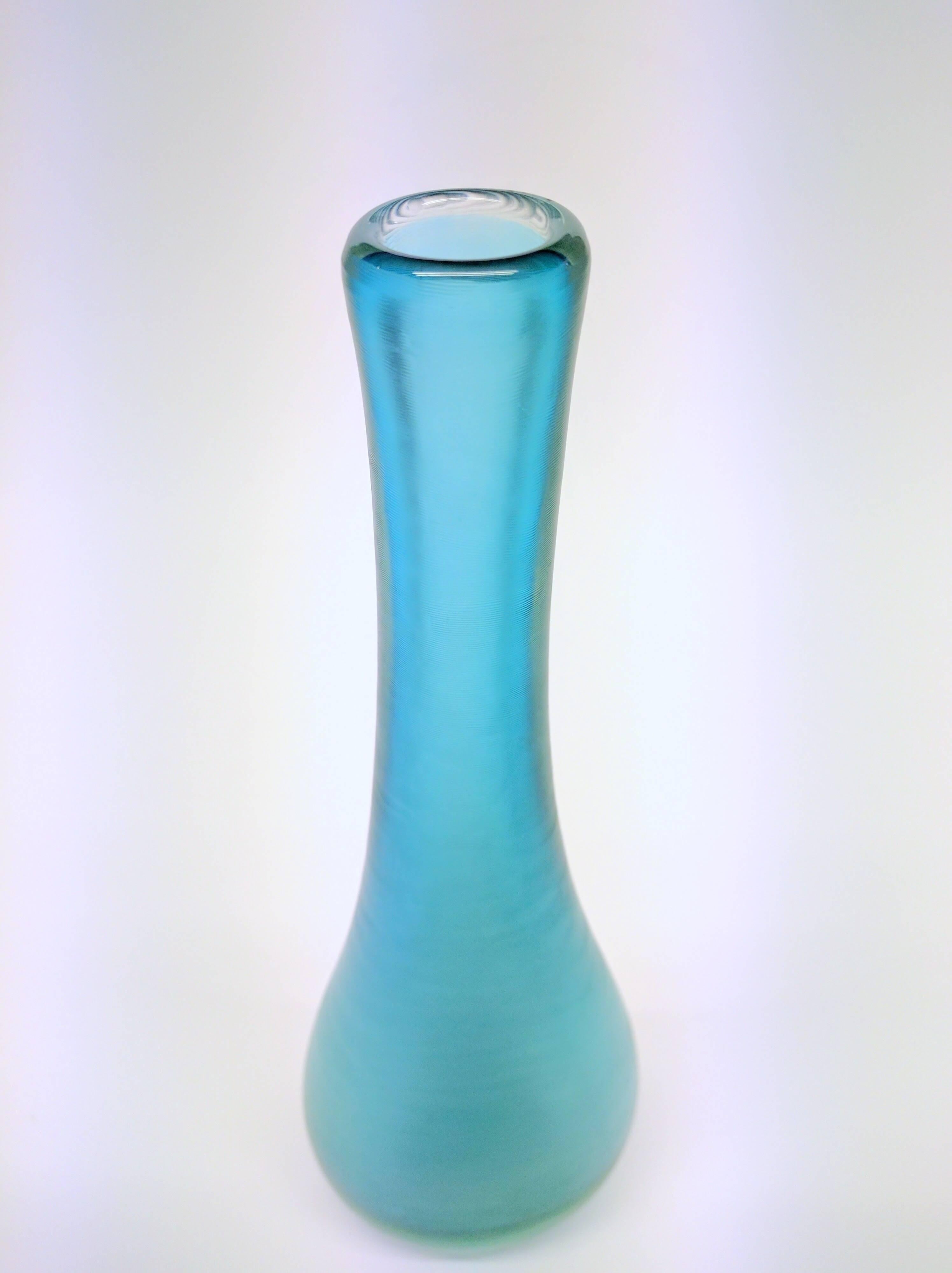 Mid-Century Modern Paolo Venini Vase, Inciso, Three-Lined Acid Stamp 