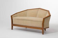 Pierre Chareau '1883-1950, ' Settee and Two Armchairs in Walnut, Early 1920s