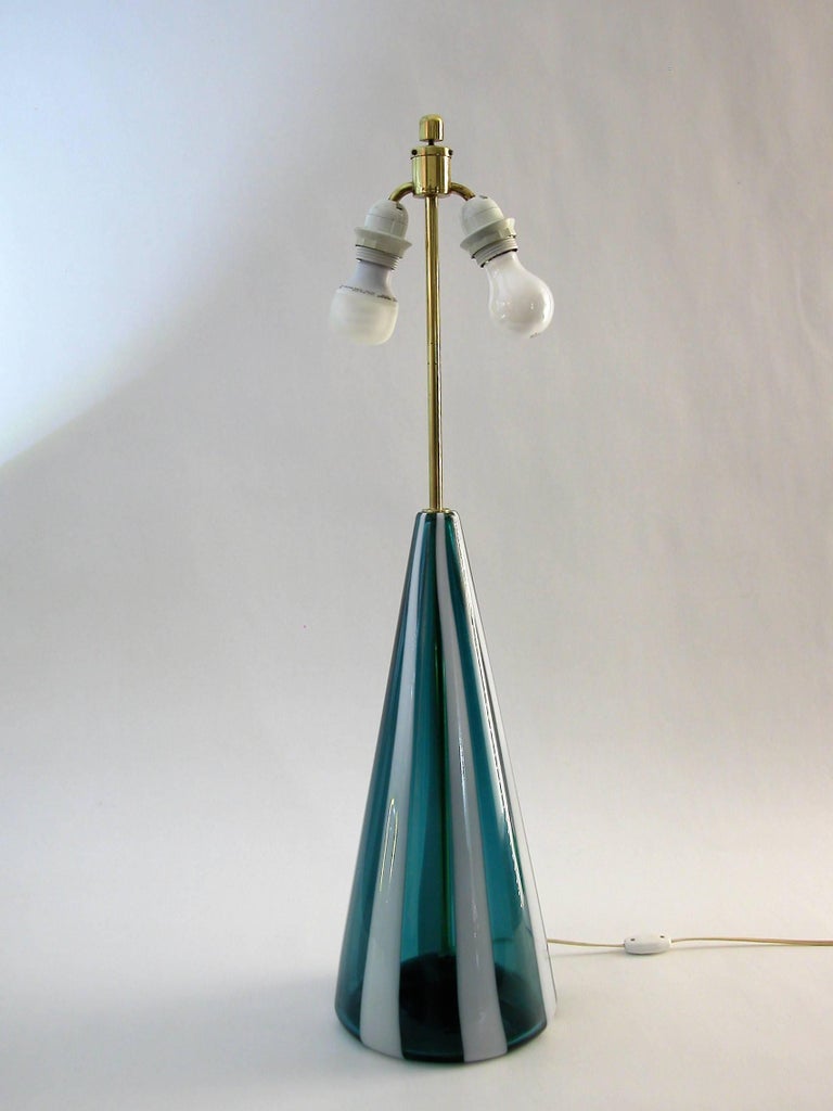 Mid-Century Modern Mid-Century Fasce Verticali Lamp, style of Fulvio Bianconi for Venini, 1960s For Sale