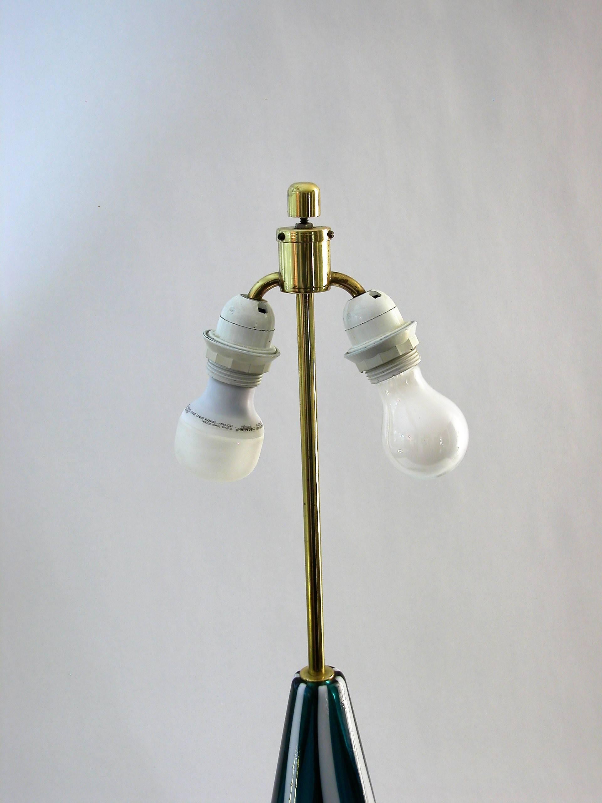 Mid-Century Fasce Verticali Lamp, style of Fulvio Bianconi for Venini, 1960s For Sale 2
