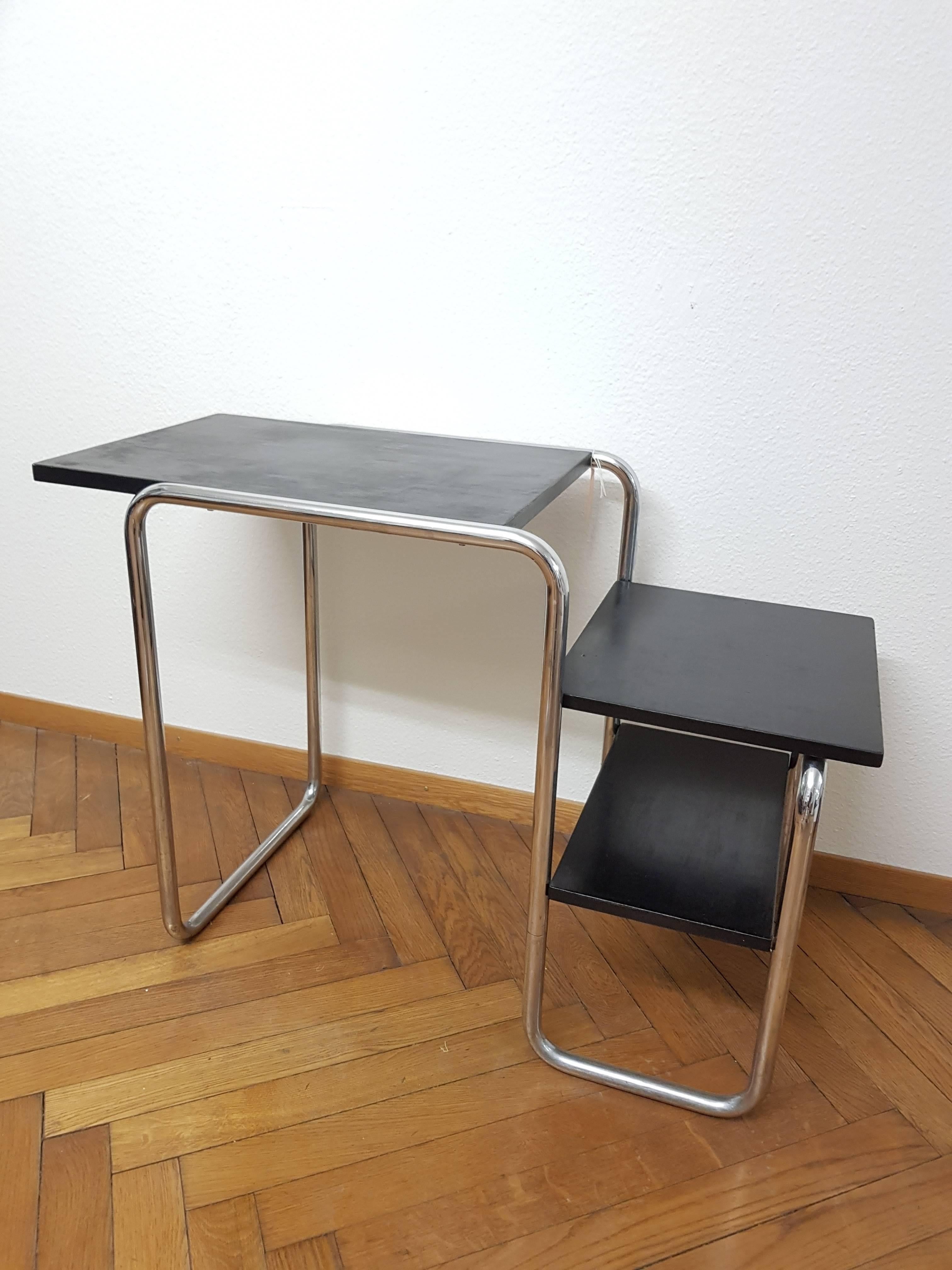 Bauhaus Marcel Breuer Desk by Bigla, 1930, Marked