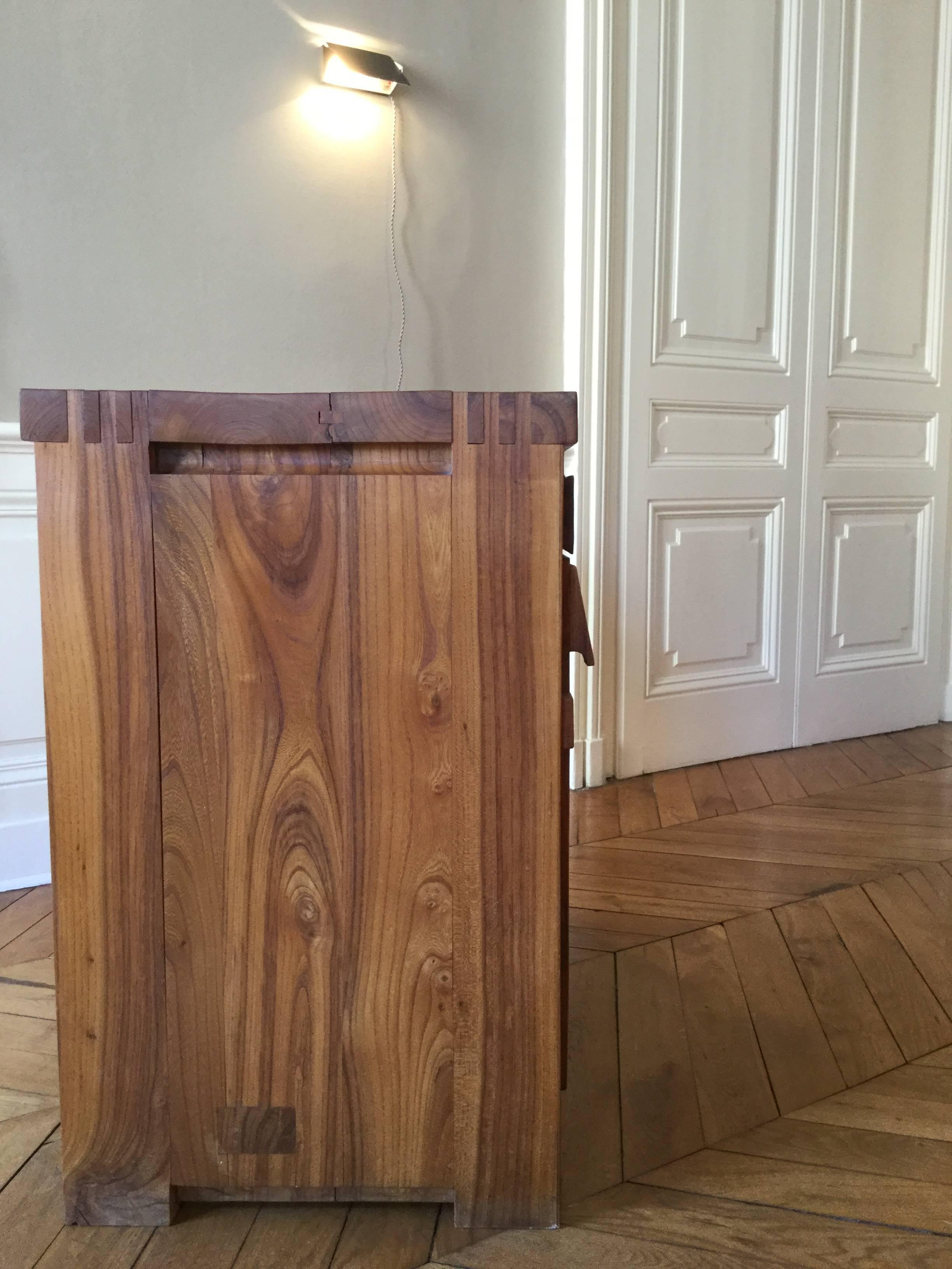 Sideboard Court R 09 Pierre Chapo circa 1970 in French Elm 3
