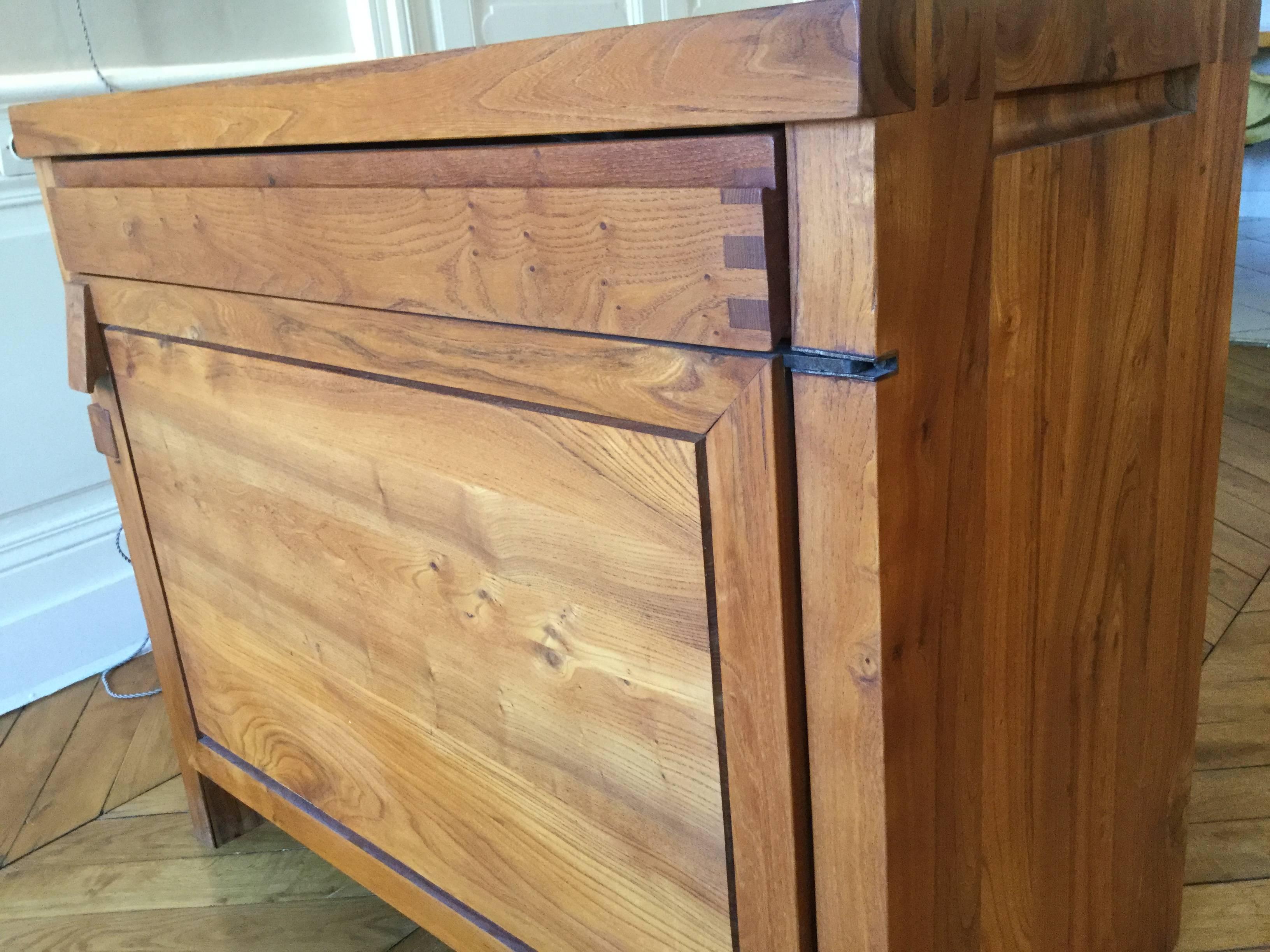 Late 20th Century Sideboard Court R 09 Pierre Chapo circa 1970 in French Elm
