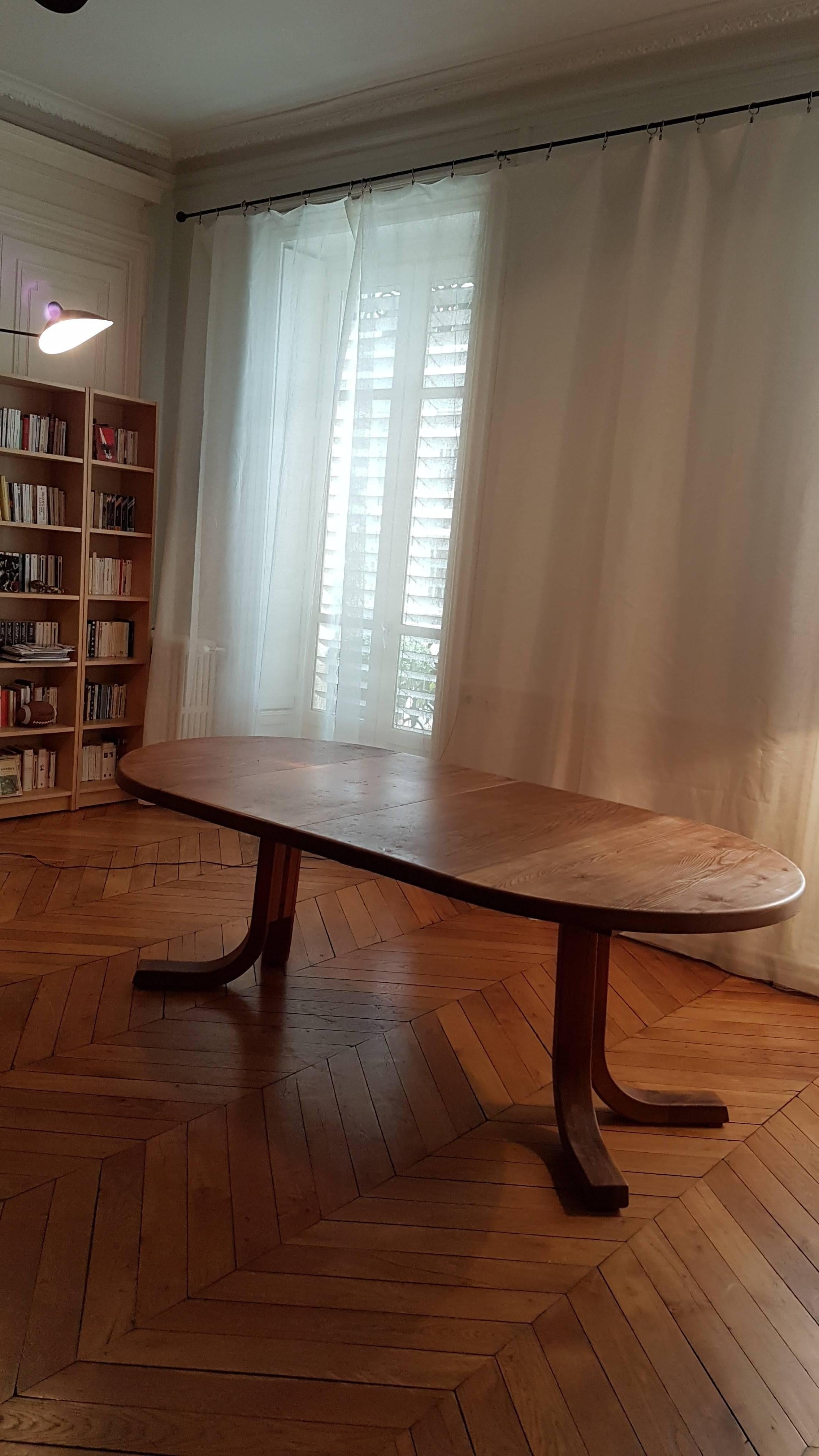 Modern Table T 40 D of Pierre Chapo of 1970 in French Elm