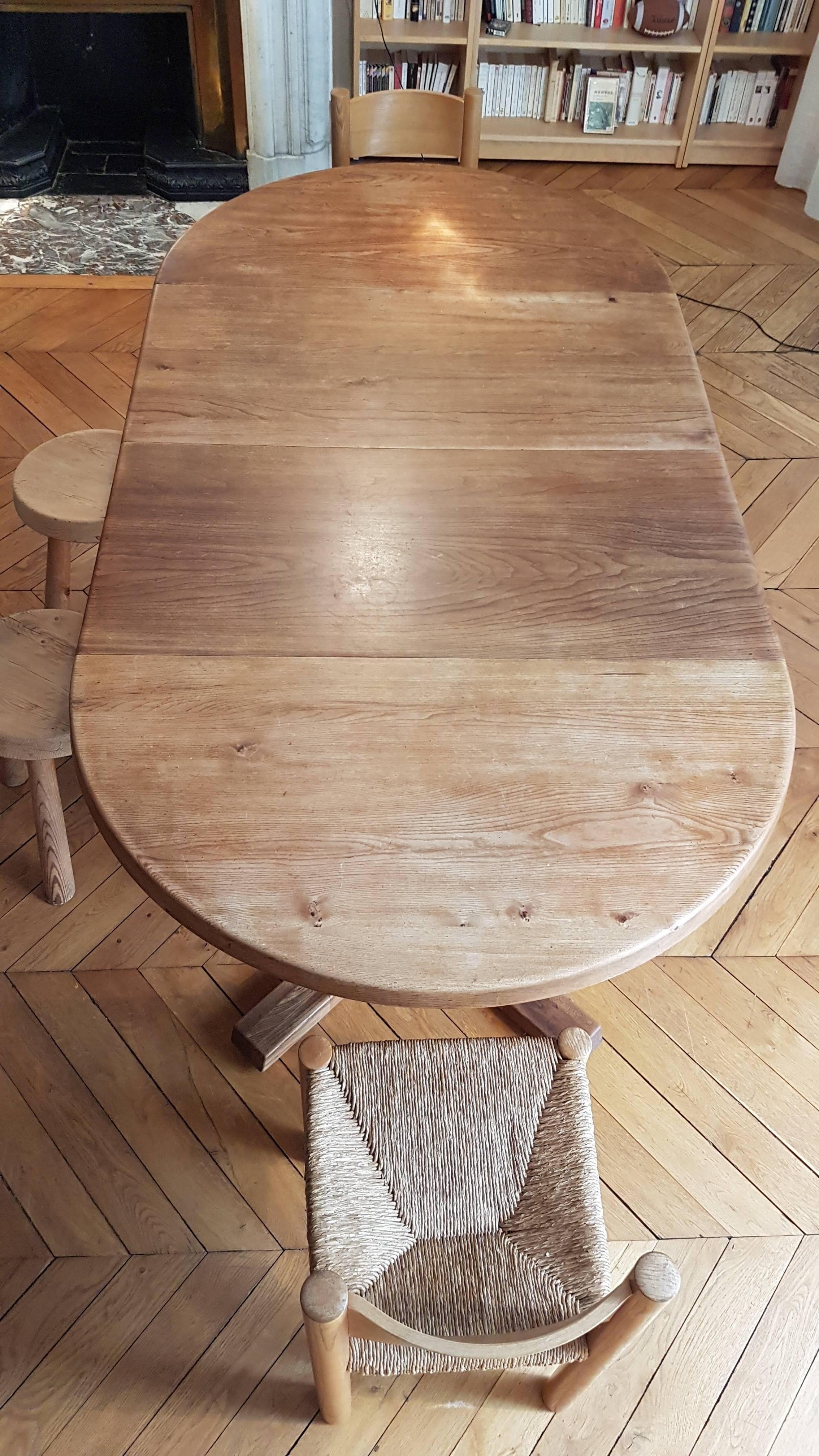 Table T 40 D of Pierre Chapo of 1970 in French Elm 1