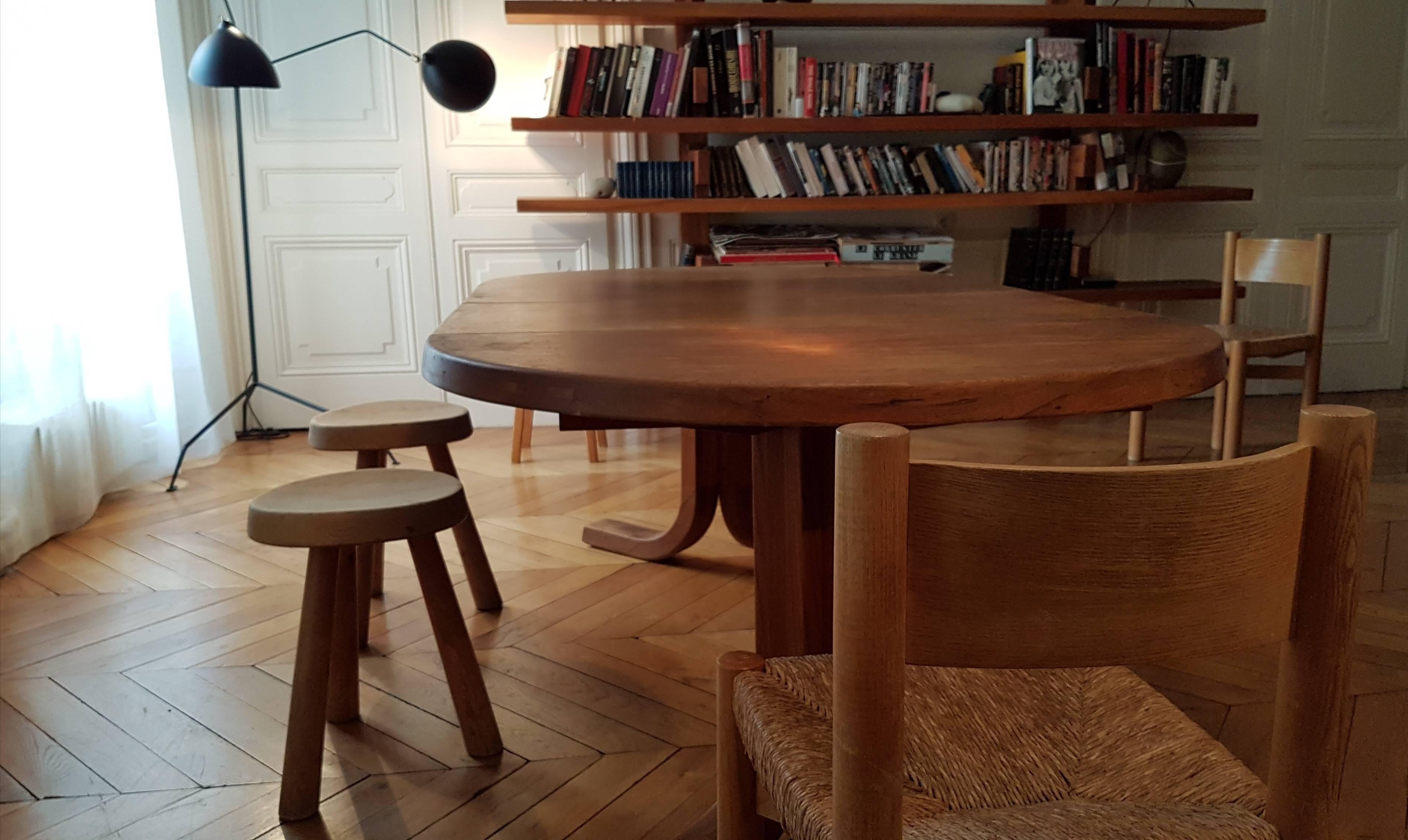 Table T 40 D of Pierre Chapo of 1970 in French Elm 5