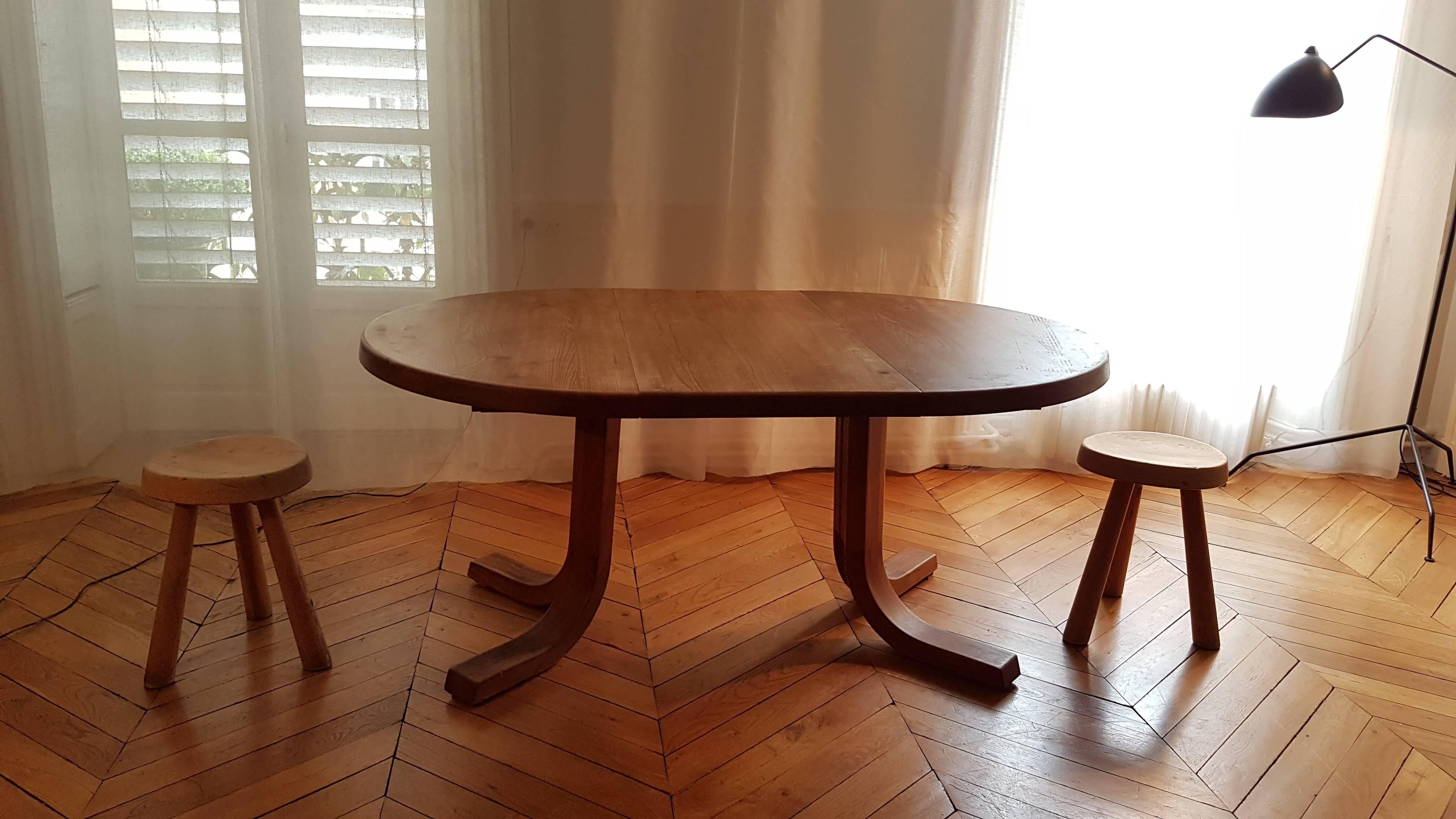 Table T 40 D of Pierre Chapo of 1970 in French Elm 2