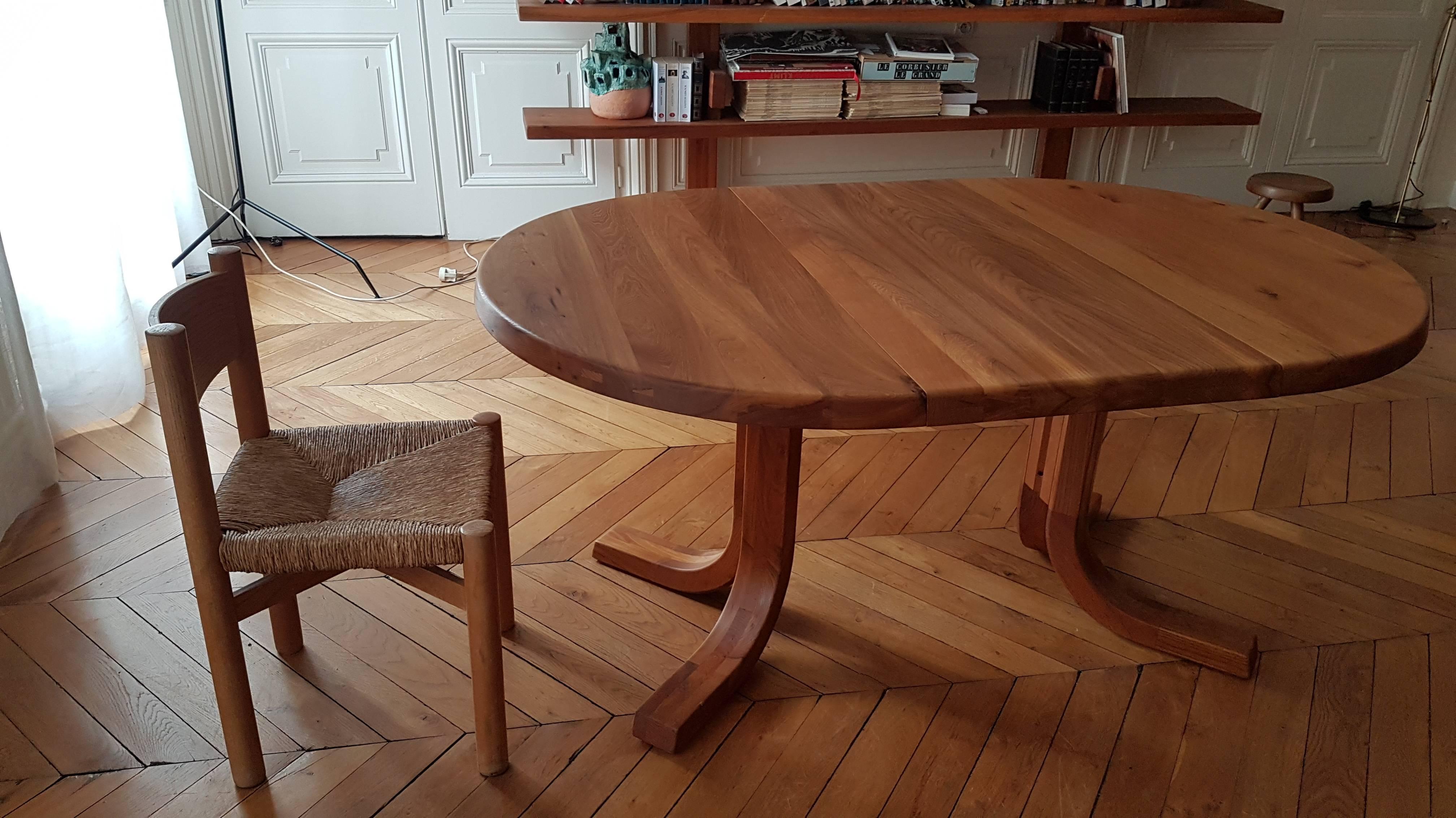 Table T 40 D of Pierre Chapo of 1970 in French Elm In Excellent Condition For Sale In Lyon, FR