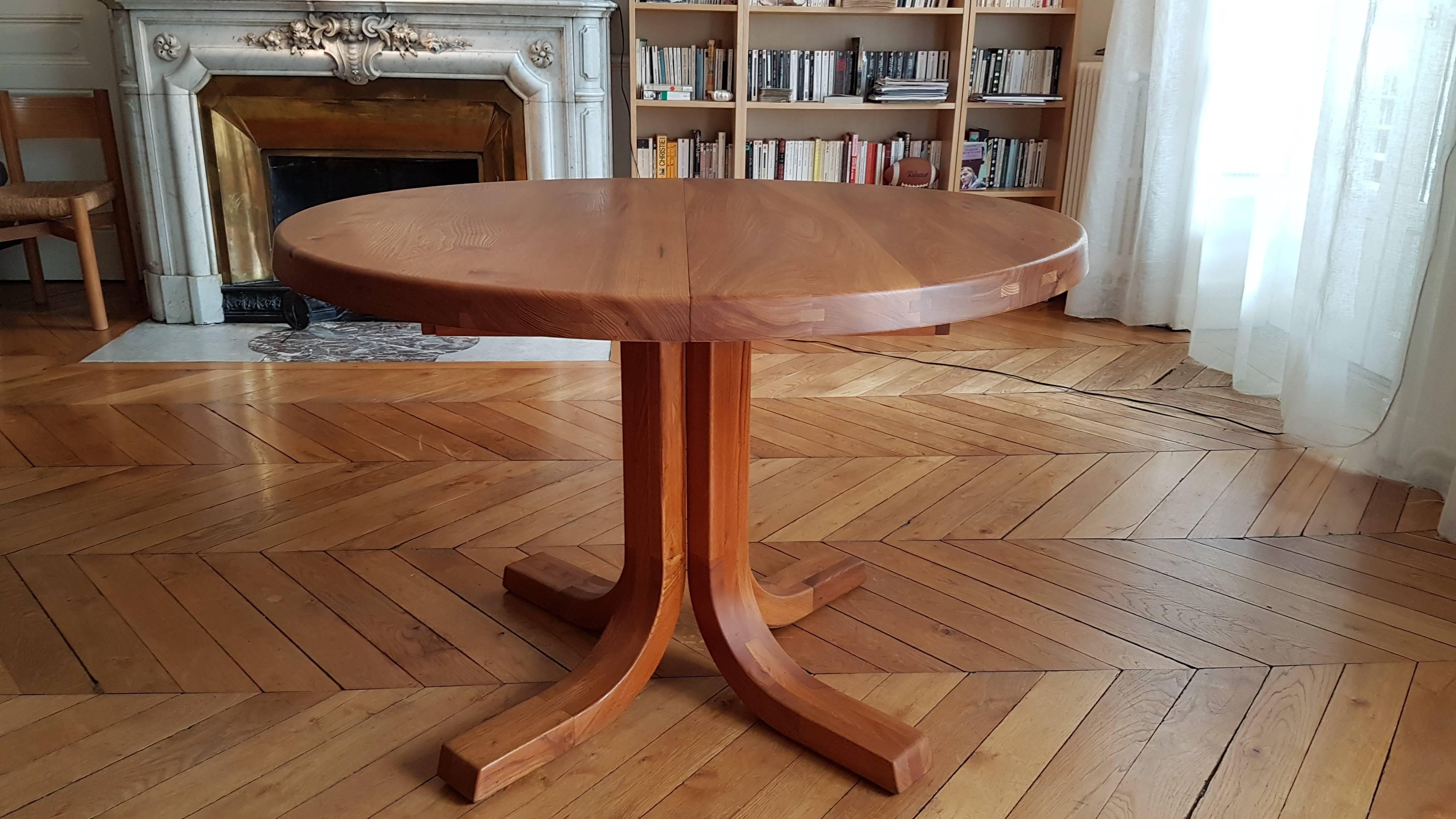 Table T 40 D of Pierre Chapo of 1970 in French Elm For Sale 2