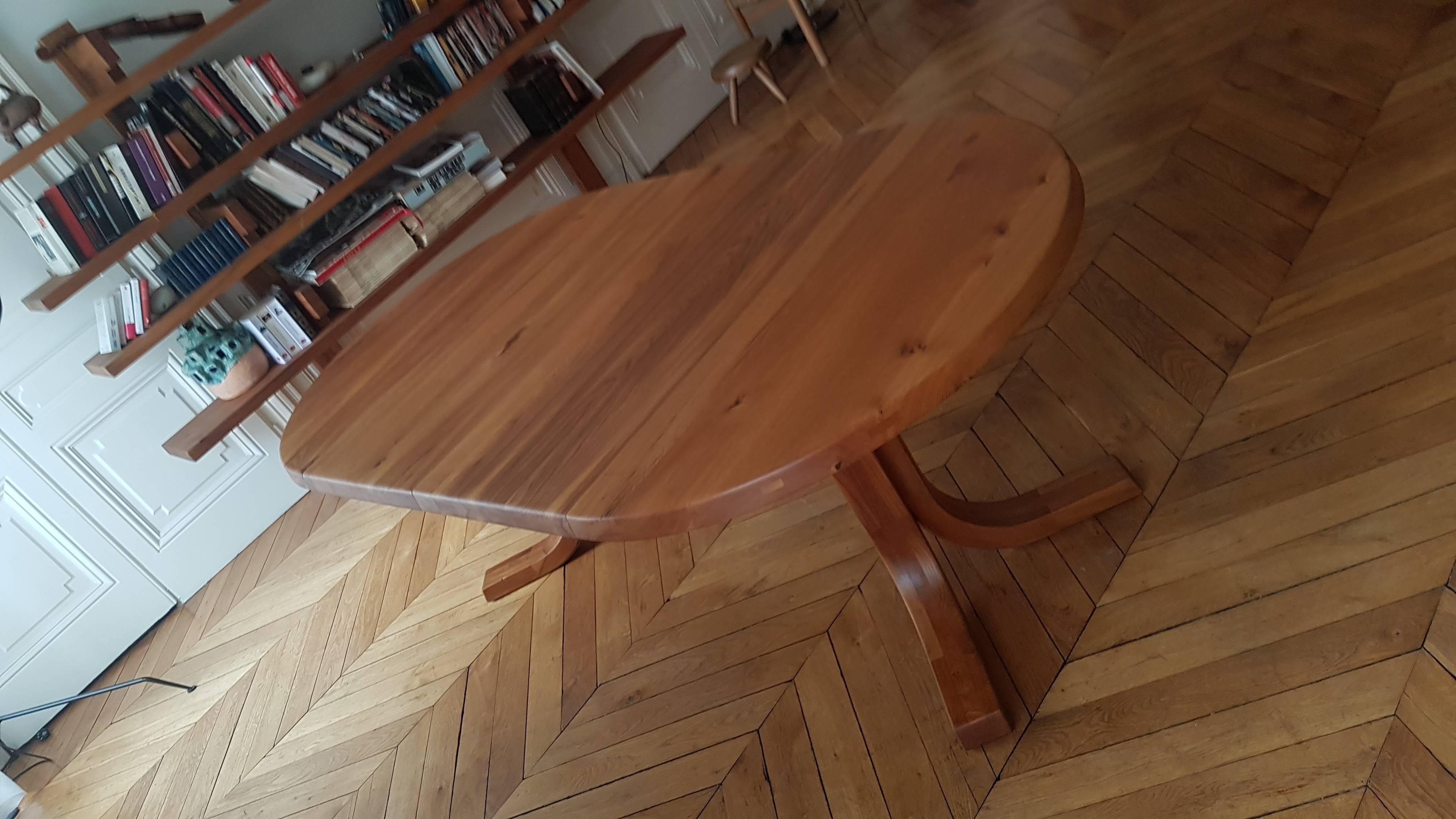 Table T 40 D of Pierre Chapo of 1970 in French Elm For Sale 3
