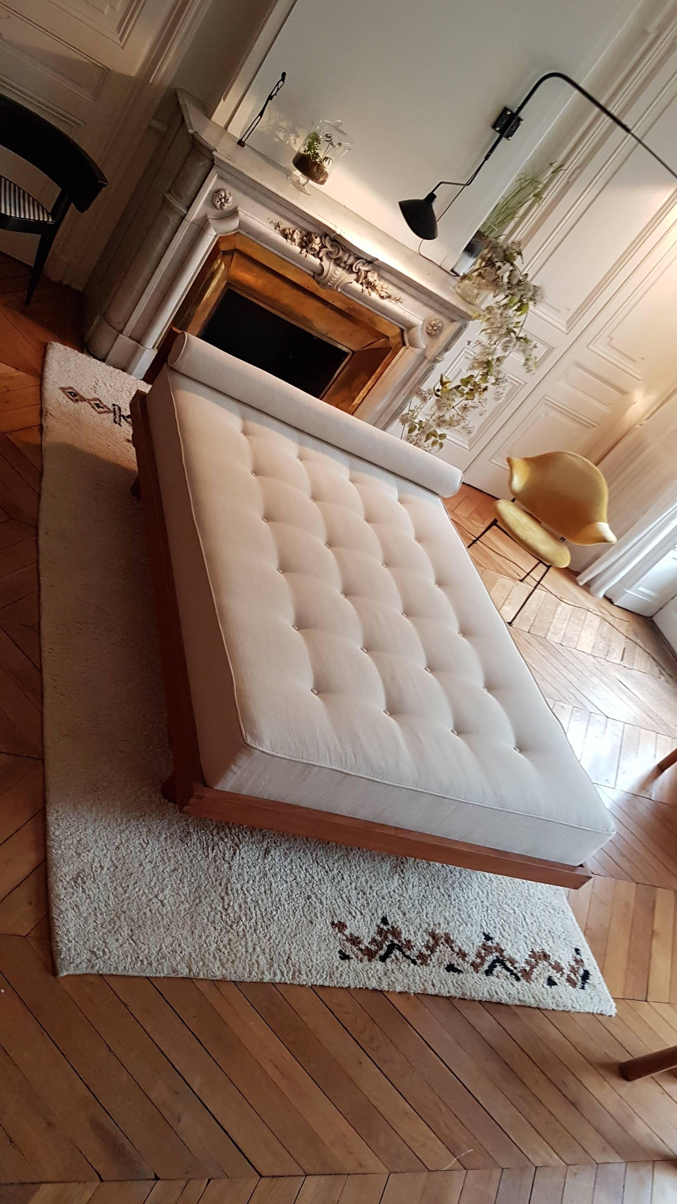 Pierre Chapo's L01 J Godot Bed in French Elm from 1972 1