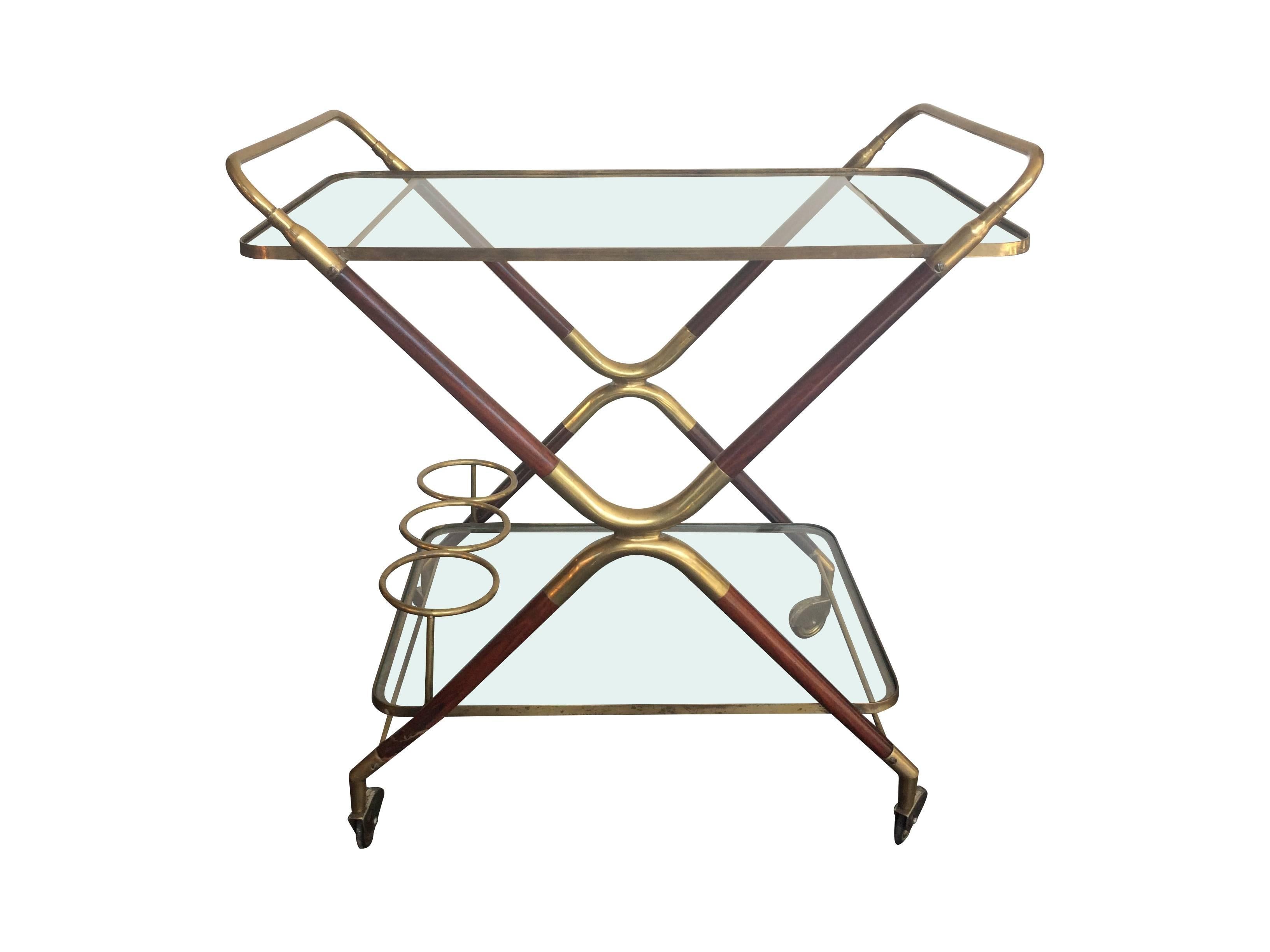 Mid-Century Modern A Cesare Lacca Italian Bar Cart