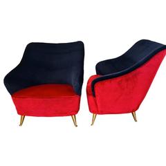 Pair of Italian Cocktail Chairs