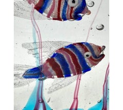A large Murano glass fish aquarium attributed to Alfredo Barbini for Cenedese