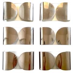 Set of Four Tobia Scarpa Wall Sconces