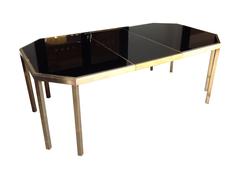 Guy Lefevre Brass Extendable Dining Table for Maison Jansen