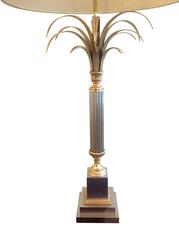 Pair of Large French Palm Tree Lamps