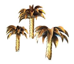 Set of Three Rare Original Maison Jansen Palm Tree Wall Lights