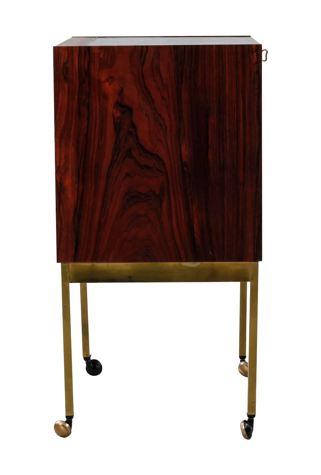 Mid-Century Modern Brazilian Rosewood Drinks Cabinet