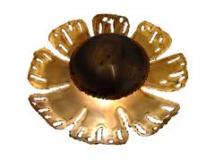 Holm Sorensen Brass Flower Wall Light