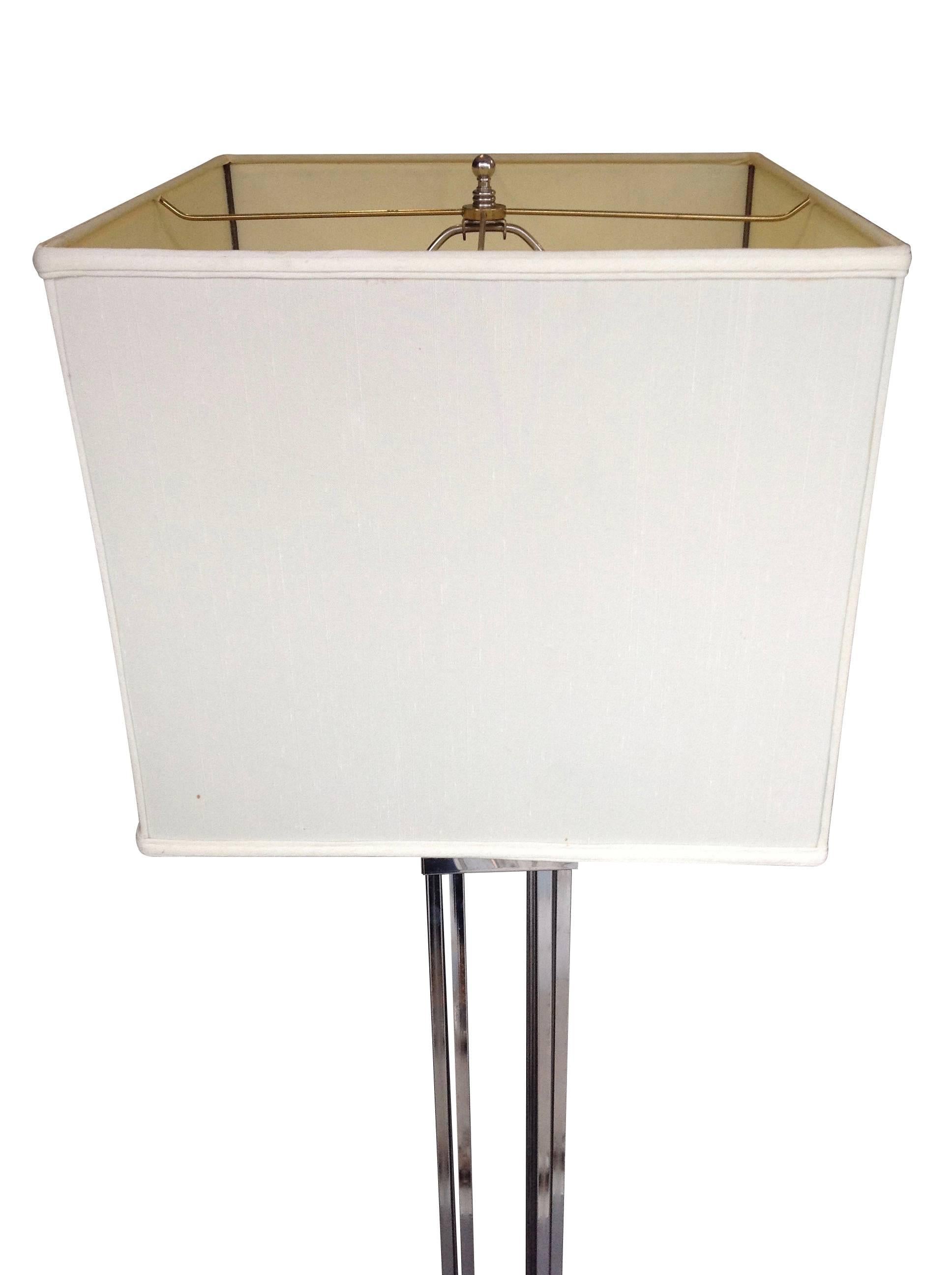 Mid-Century Modern Curtis Jere Chrome Floor Lamp