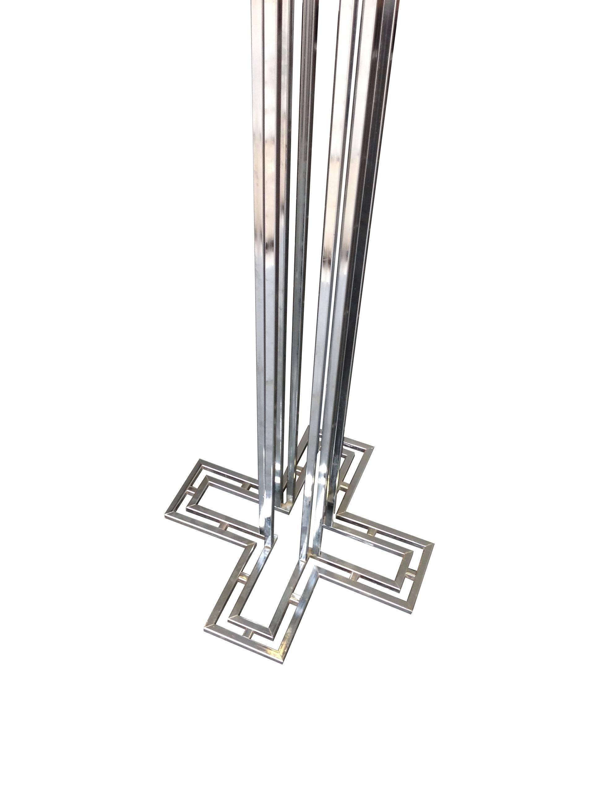Curtis Jere Chrome Floor Lamp In Good Condition In London, GB