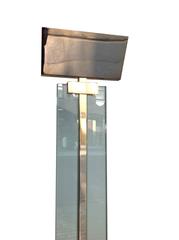 Mauro Martini Glass and Brass Floor Lamp