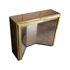 Belgo Chrome Mirrored Console or Dressing Table