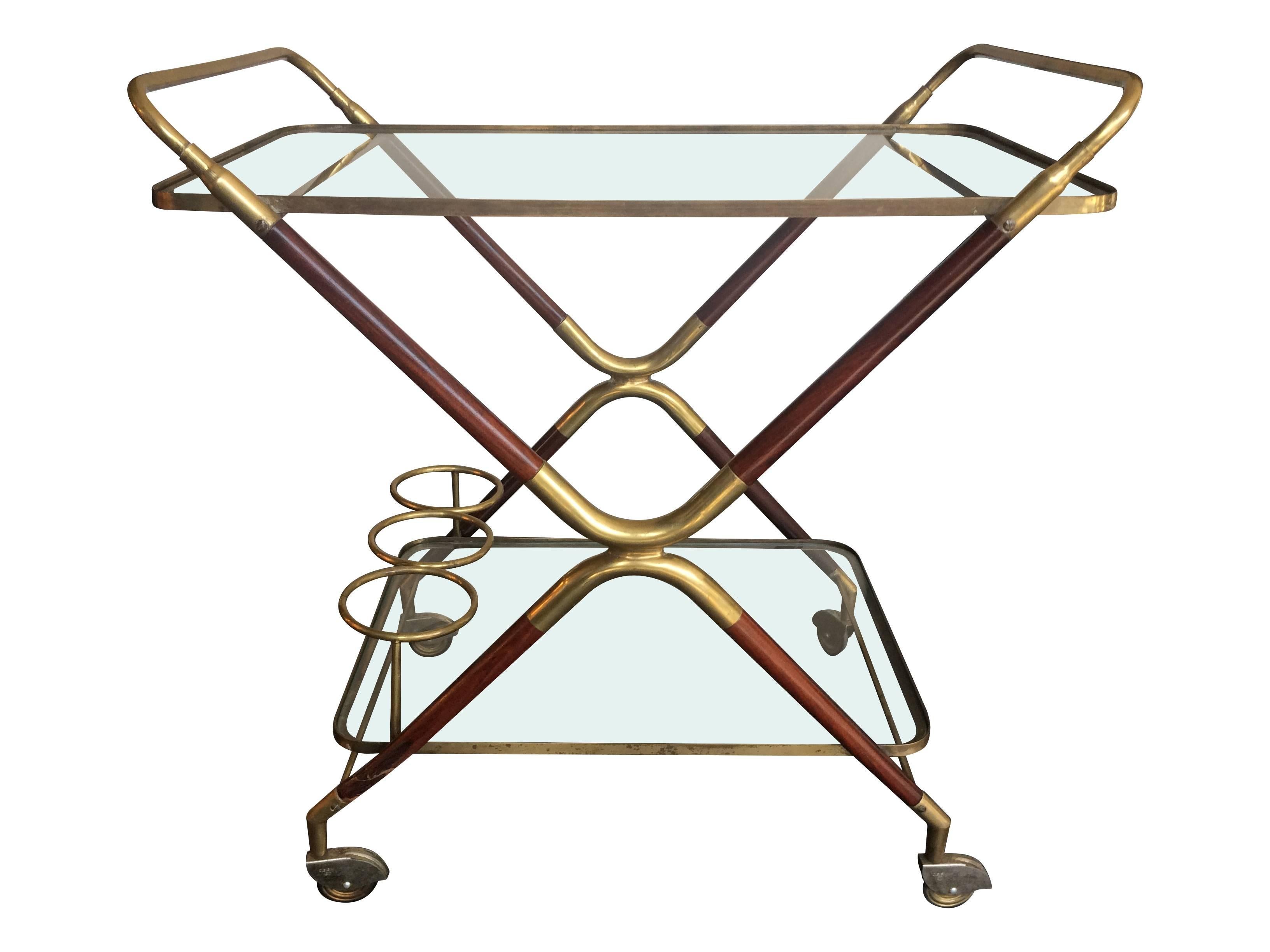 Mid-20th Century A Cesare Lacca Italian Bar Cart