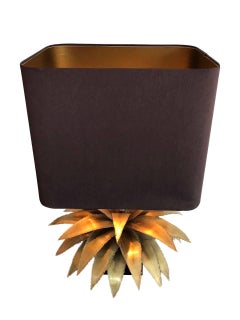 Maison Jansen Brass Palm Tree Table Lamp