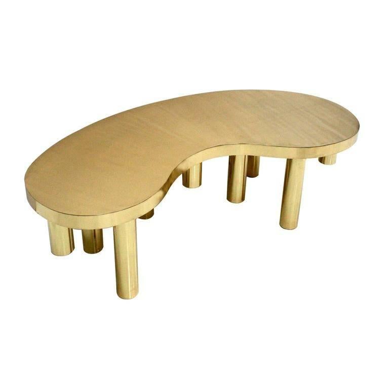 Stalattite coffee table model, polished brass structure, bean-shaped tabletop and base made up of stems of unequal height, designed by Studio Superego for Superego Editions.

Biography
Superego Editions was born in 2006, performing a constant