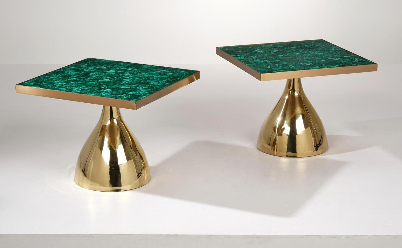 2 Tavolino da caffè modello Mushroom progettato da Studio Superego per Superego Editions. Tavolo basso realizzato a mano con gamba in ottone e piano in malachite.

Biografia
Superego Editions è nata nel 2006, svolgendo una costante attività di