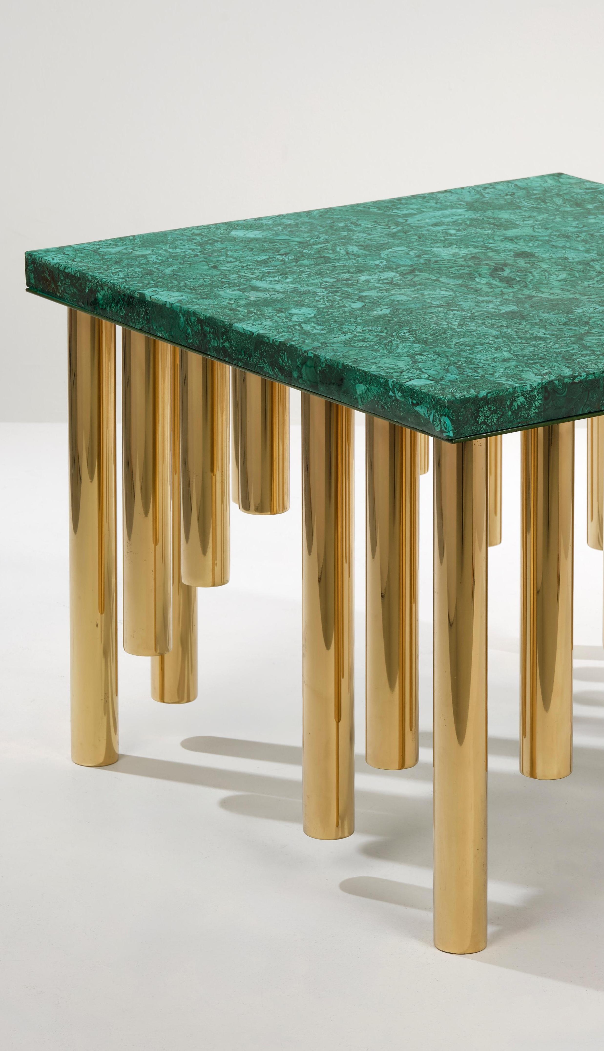 Copper Coffee Table Stalattite Model by Studio Superego, Italy For Sale