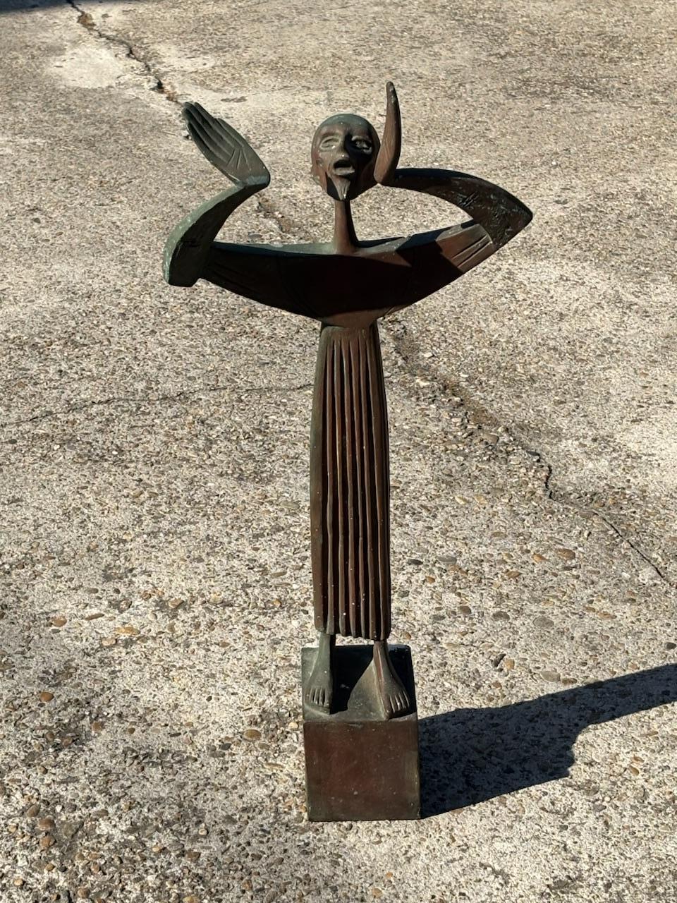 Bronze sculpture of San Francesco by Giovanni Ferrabini in 1964. Signed Ferrabini. Exhibited in Bologna, VI Biennale Nazionale d'Arte Sacra Contemporanea, 1964.

Biography
Giovanni Ferrabini (born June 24, 1909, Verona, Italy–died October 2, 1969,