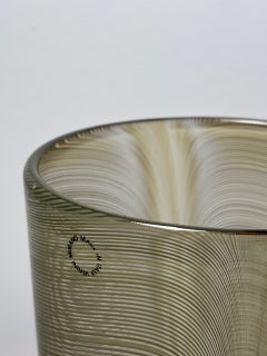 Murano-Glasvase aus der Serie „Pavoni“ von Tapio Wirkkala für Venini