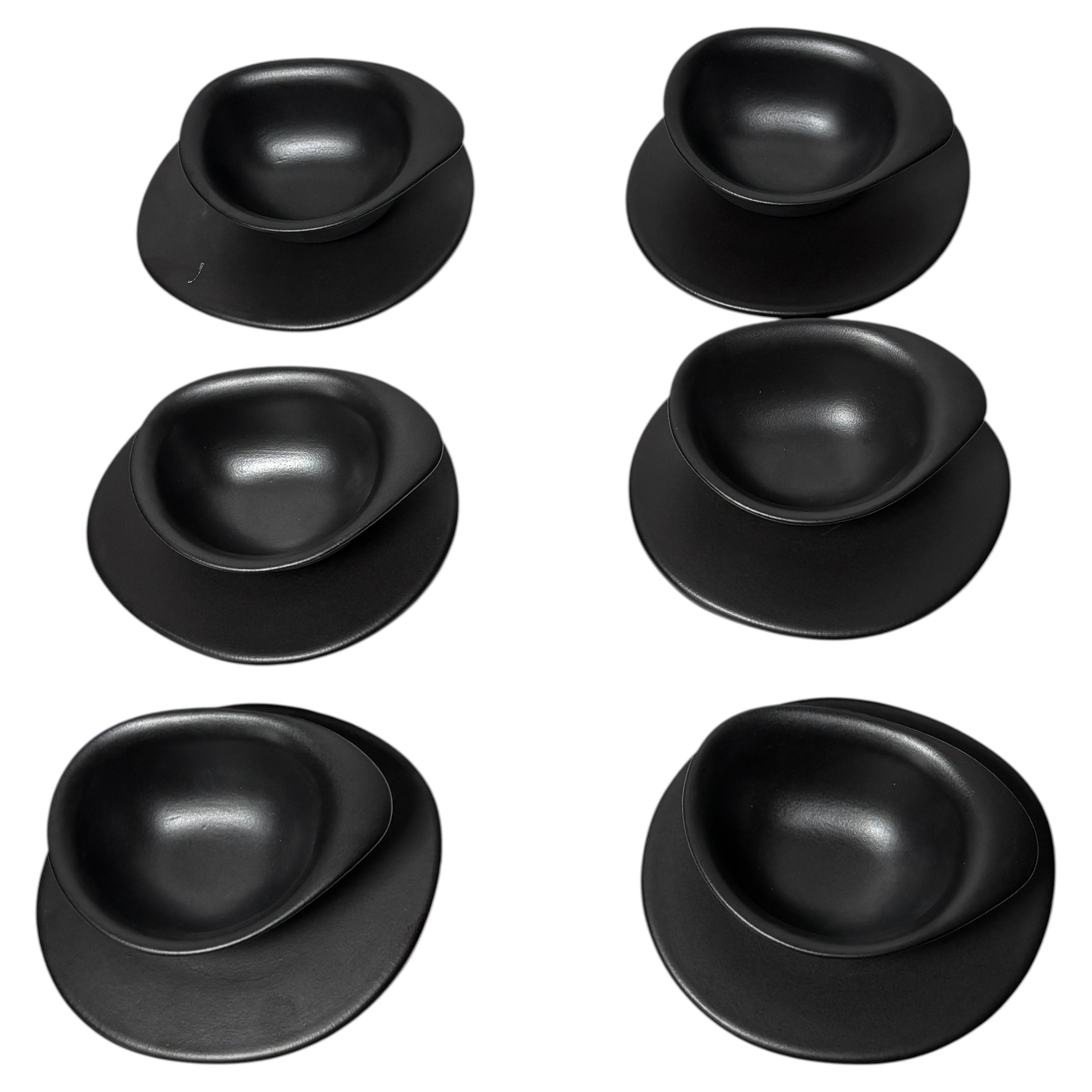 Pre-owned Driade Mediterraneo Tea Set By , Designed By Laudani & Romanelli, 1994 In Black