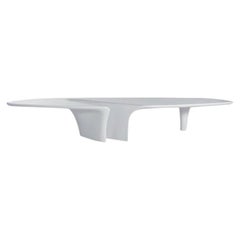 Waterfall White Side Table by Fredrikson Stallard, Modern Design